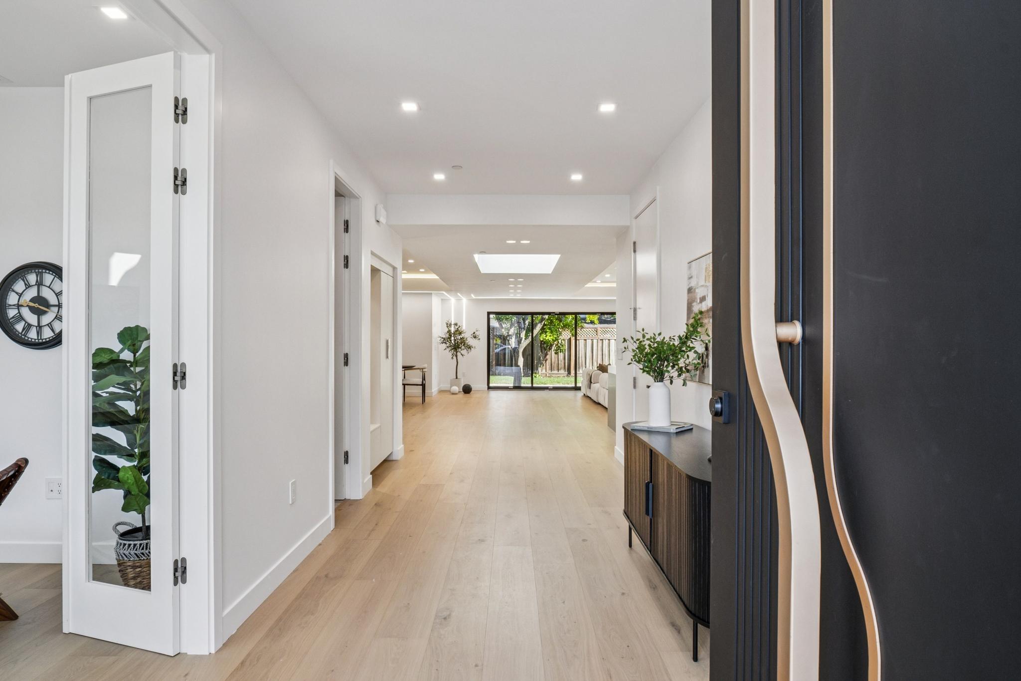 Bright modern entryway and interior foyer