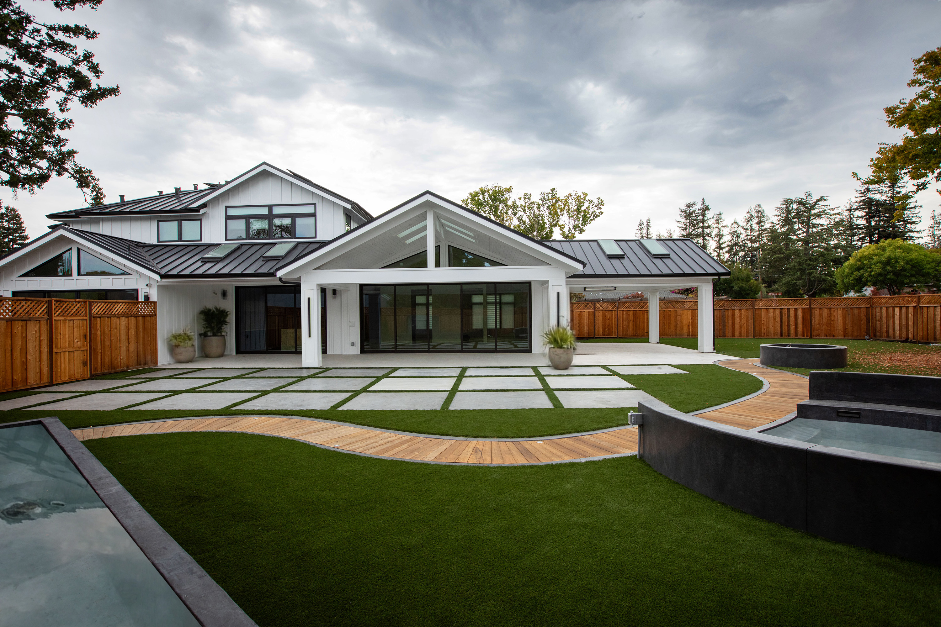 Luxury new custom home construction in Los Gatos, California by Ritz Builders