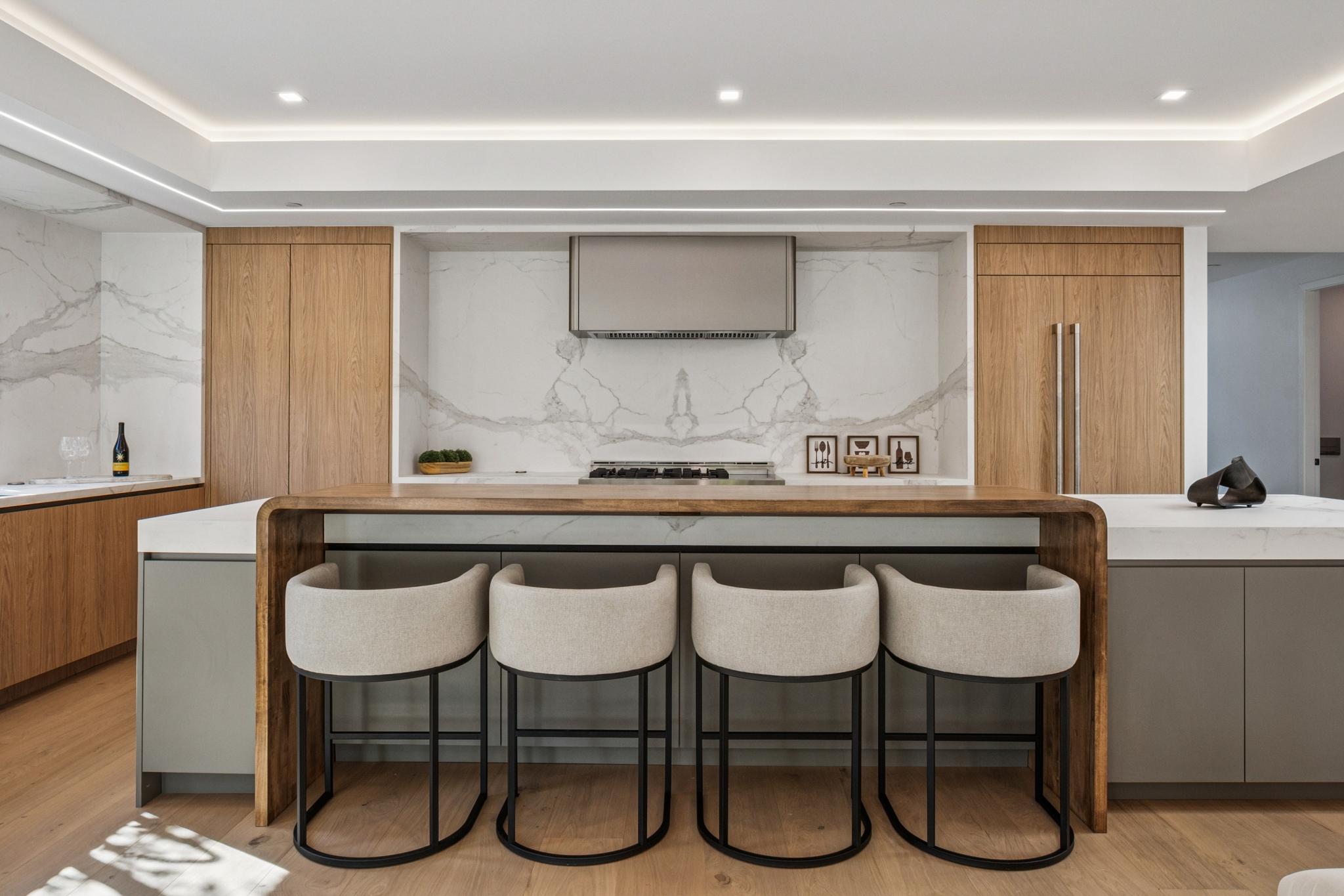 Luxury interior finishes in a Los Gatos custom home by Ritz Builders